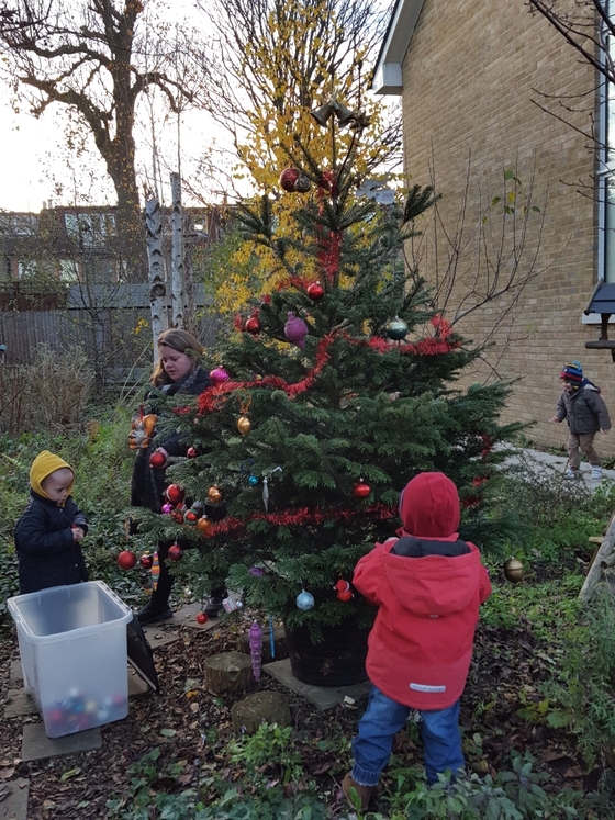 kids around tree 2016